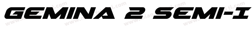 Gemina 2 Semi-Italic字体转换